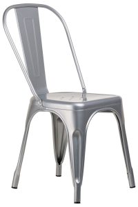 Cadeira De Metal Iron Para Cafés