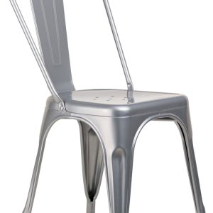 Cadeira De Metal Iron Para Cafés