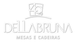 Logotipo Dellabruna Mesas e Cadeiras 40 Anos - Fábrica de móveis em Vinhedo, SP