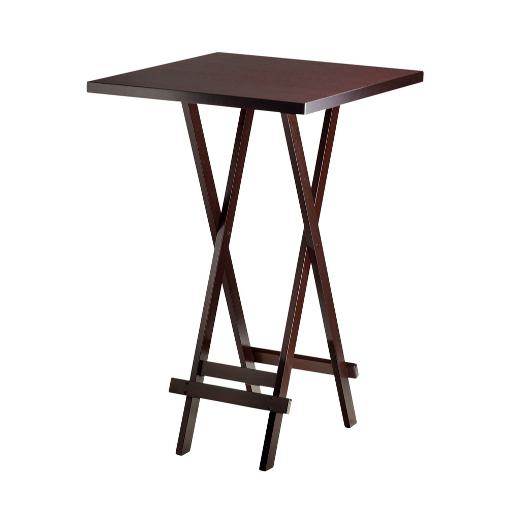 Mesa Com Base De Madeira Bistro Dobrável Para Bares E Restaurante