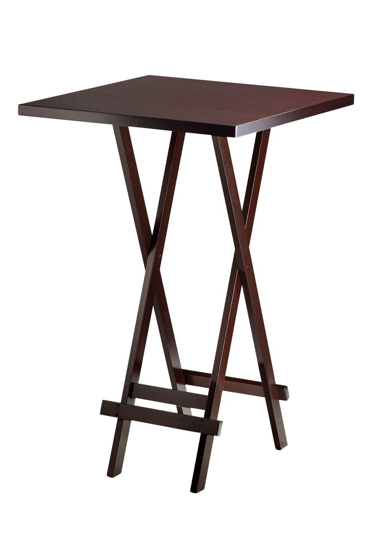 Mesa Com Base De Madeira Bistro Dobrável Para Bares E Restaurante