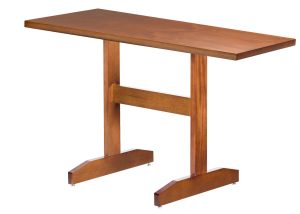 Mesa Para Bares e Cafés Com Base De Madeira Classica