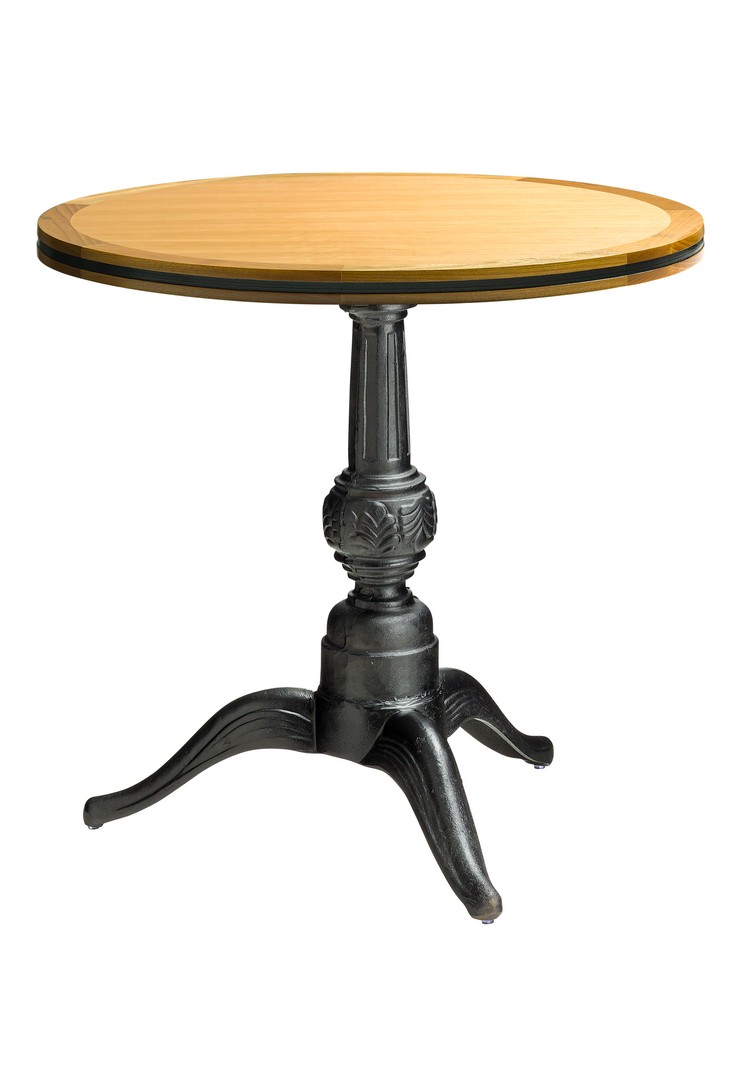 Mesa Para Cafés e Bares Com Base De Ferro Fundido Imperial