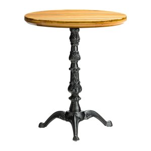Mesa Para Hotéis Com Base De Ferro Fundido Ouro Preto